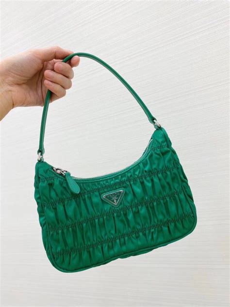 prada hobo green